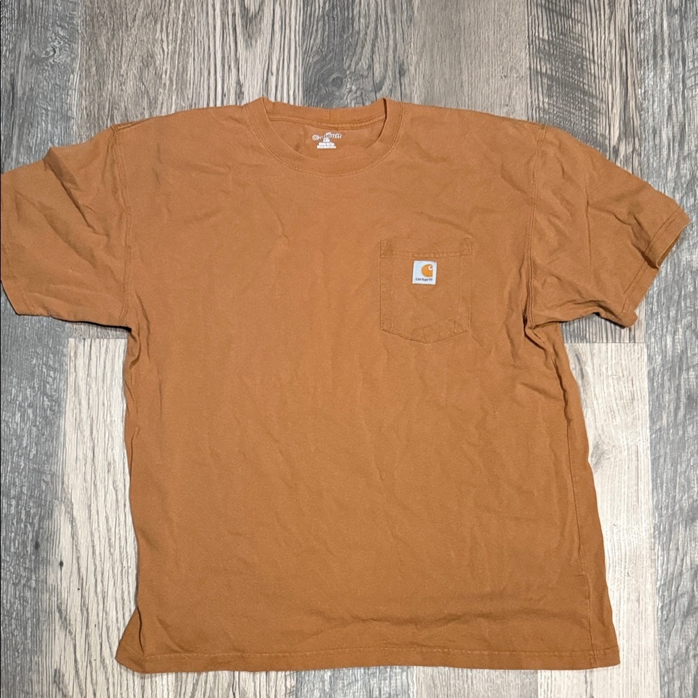 Carhartt Men's Tan Short Sleeve Pocket Tee